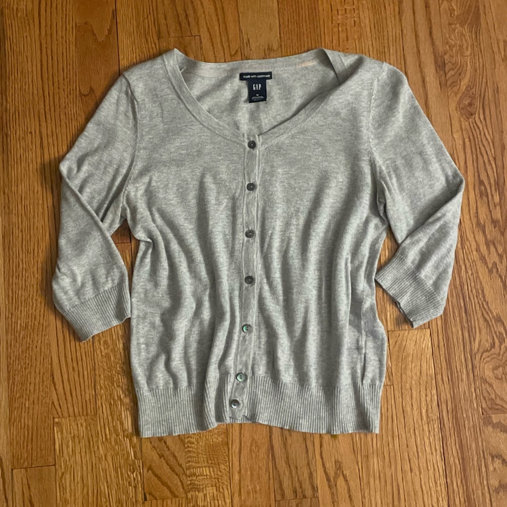 GAP Lightweight Cashmere Button Cardigan